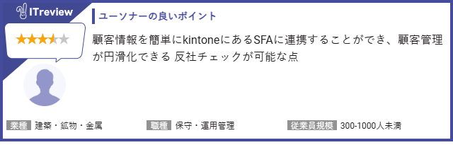 kintone×ユーソナーユーザーの声1