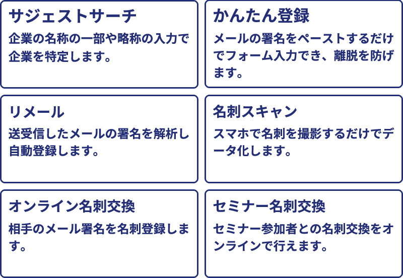 入力支援、システム連携により、正確で漏れのない企業情報を簡単に登録